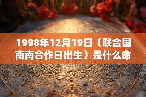 1998年12月19日（联合国南南合作日出生）是什么命_命运如何