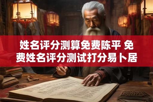 姓名评分测算免费陈平 免费姓名评分测试打分易卜居