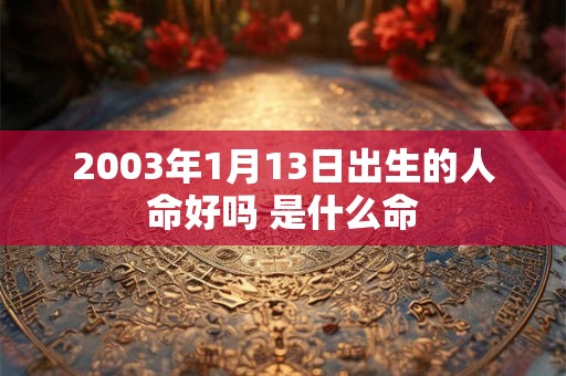 2003年1月13日出生的人命好吗 是什么命