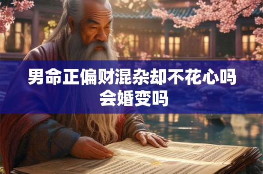 男命正偏财混杂却不花心吗 会婚变吗