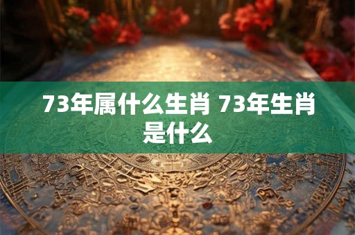 73年属什么生肖 73年生肖是什么