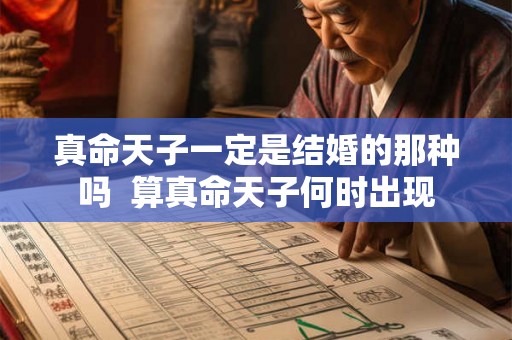 真命天子一定是结婚的那种吗  算真命天子何时出现