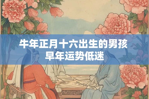 牛年正月十六出生的男孩 早年运势低迷