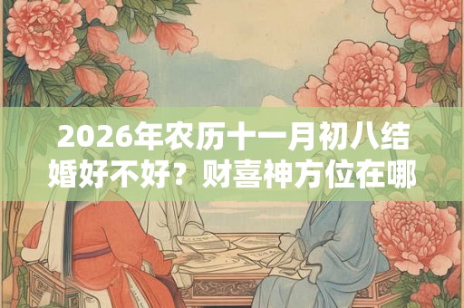 2026年农历十一月初八结婚好不好？财喜神方位在哪？