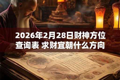 2026年2月28日财神方位查询表 求财宜朝什么方向
