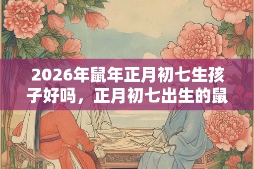 2026年鼠年正月初七生孩子好吗，正月初七出生的鼠宝宝命运