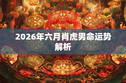 2026年六月肖虎男命运势解析