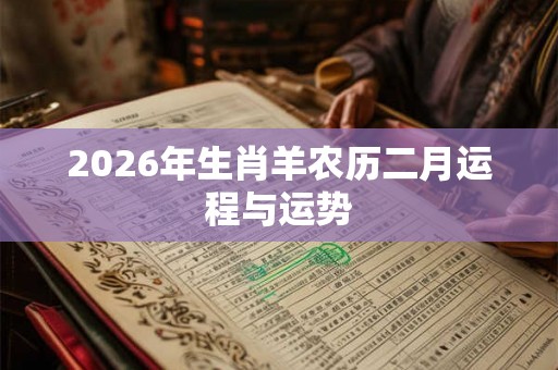 2026年生肖羊农历二月运程与运势