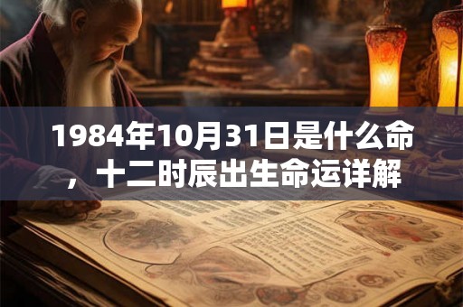 1984年10月31日是什么命，十二时辰出生命运详解