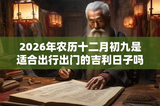 2026年农历十二月初九是适合出行出门的吉利日子吗？