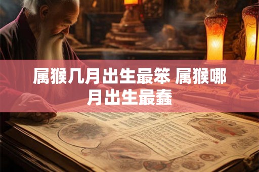 属猴几月出生最笨 属猴哪月出生最蠢