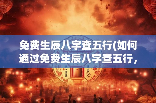 免费生辰八字查五行(如何通过免费生辰八字查五行，确定个人运势？)