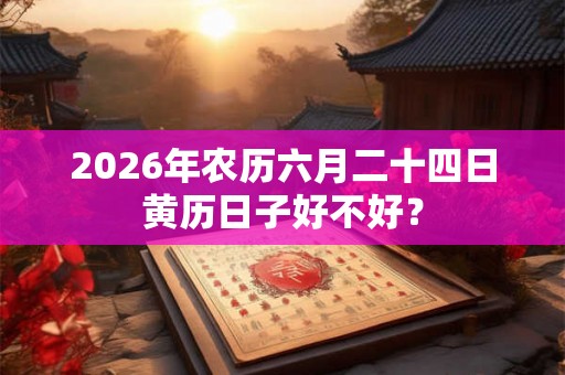 2026年农历六月二十四日黄历日子好不好？