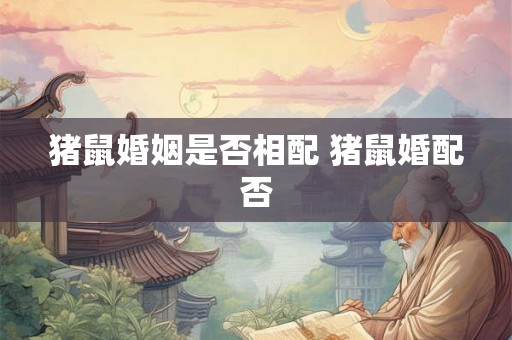 猪鼠婚姻是否相配 猪鼠婚配否