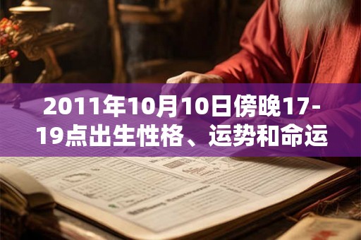 2011年10月10日傍晚17-19点出生性格、运势和命运