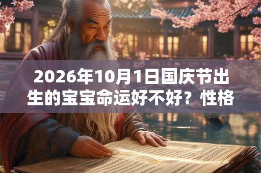 2026年10月1日国庆节出生的宝宝命运好不好？性格如何？