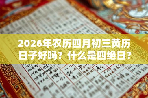 2026年农历四月初三黄历日子好吗？什么是四绝日？