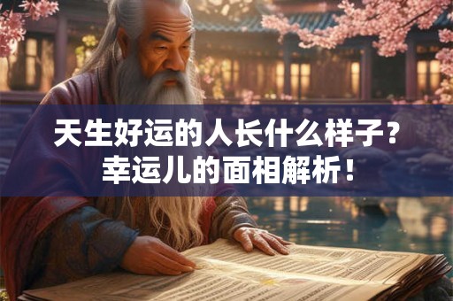 天生好运的人长什么样子？幸运儿的面相解析！