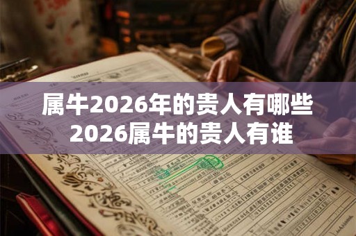 属牛2026年的贵人有哪些 2026属牛的贵人有谁
