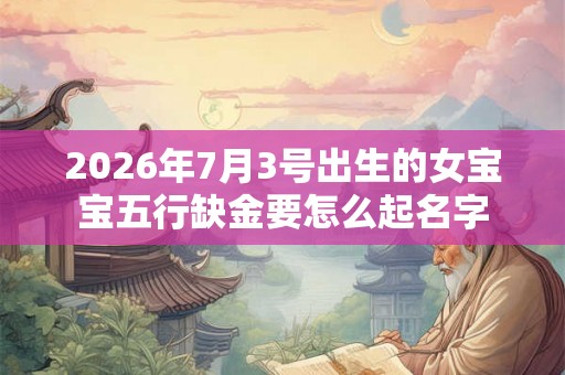 2026年7月3号出生的女宝宝五行缺金要怎么起名字 2026年7月3号出生的女宝宝五行缺金要怎么起名字