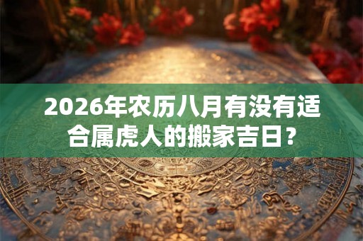 2026年农历八月有没有适合属虎人的搬家吉日？