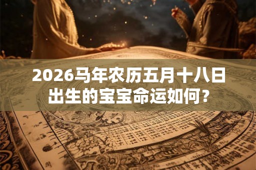 2026马年农历五月十八日出生的宝宝命运如何？