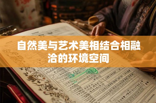 自然美与艺术美相结合相融洽的环境空间