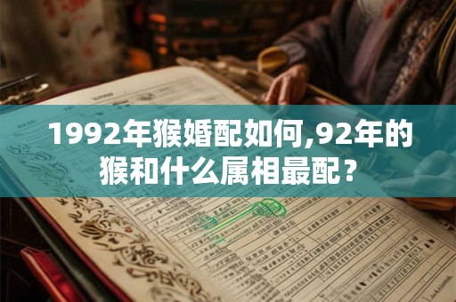 1992年猴婚配如何,92年的猴和什么属相最配? 1992年猴婚配如何,92年的猴和什么属相最配?