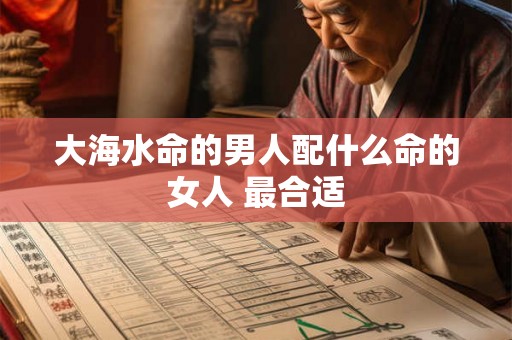 大海水命的男人配什么命的女人 最合适 大海水命的男人配什么命的女人 最合适