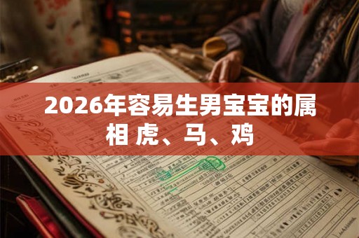 2026年容易生男宝宝的属相 虎、马、鸡