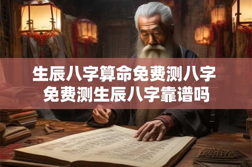 生辰八字算命免费测八字 免费测生辰八字靠谱吗 生辰八字算命免费测八字 免费测生辰八字靠谱吗