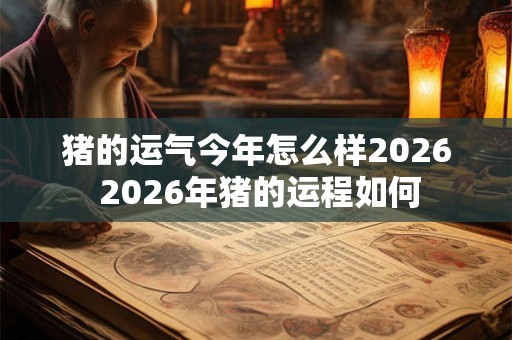 猪的运气今年怎么样2026 2026年猪的运程如何 猪的运气今年怎么样2026 2026年猪的运程如何