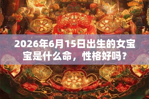2026年6月15日出生的女宝宝是什么命，性格好吗？