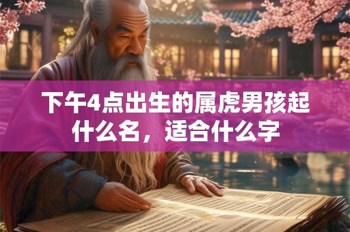 下午4点出生的属虎男孩起什么名,适合什么字 下午4点出生的属虎男孩起什么名,适合什么字