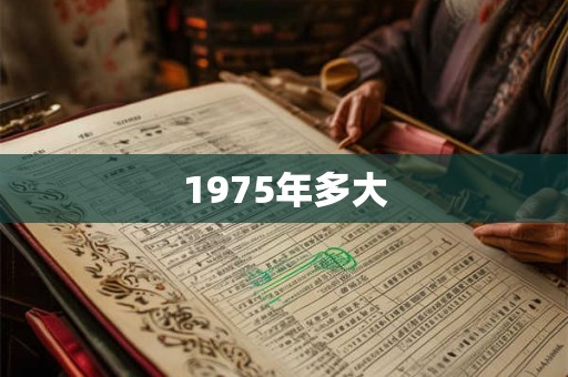 1975年多大