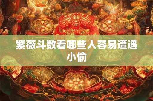 紫薇斗数看哪些人容易遭遇小偷 紫薇斗数看哪些人容易遭遇小偷