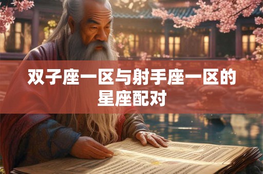 双子座一区与射手座一区的星座配对