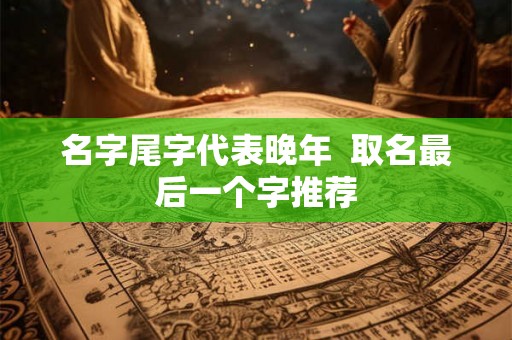 名字尾字代表晚年  取名最后一个字推荐