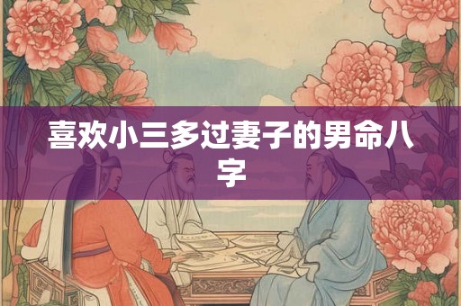 喜欢小三多过妻子的男命八字