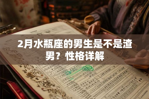 2月水瓶座的男生是不是渣男？性格详解