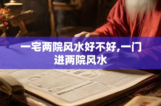 一宅两院风水好不好,一门进两院风水