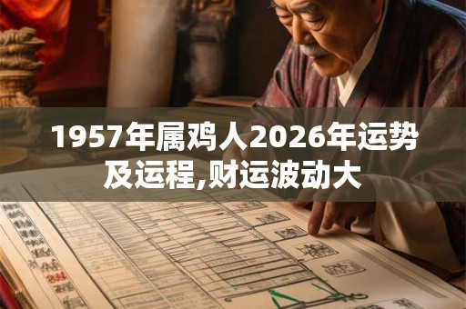 1957年属鸡人2026年运势及运程,财运波动大 1957年属鸡人2026年运势及运程,财运波动大
