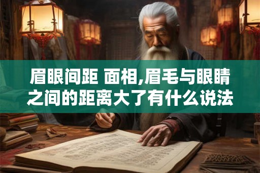 眉眼间距 面相,眉毛与眼睛之间的距离大了有什么说法
