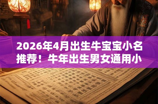 2026年4月出生牛宝宝小名推荐！牛年出生男女通用小名！