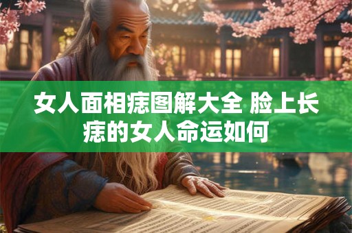 女人面相痣图解大全 脸上长痣的女人命运如何