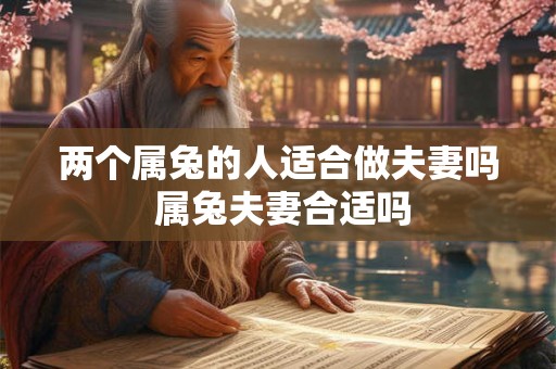 两个属兔的人适合做夫妻吗 属兔夫妻合适吗 两个属兔的人适合做夫妻吗 属兔夫妻合适吗