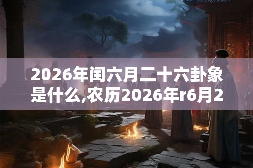 2026年闰六月二十六卦象是什么,农历2026年r6月26日卦象