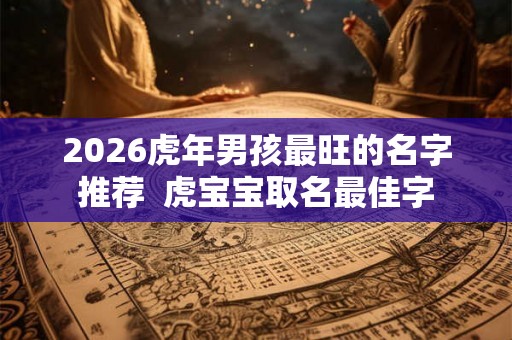 2026虎年男孩最旺的名字推荐  虎宝宝取名最佳字