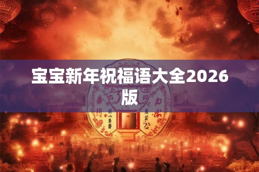 宝宝新年祝福语大全2026版
