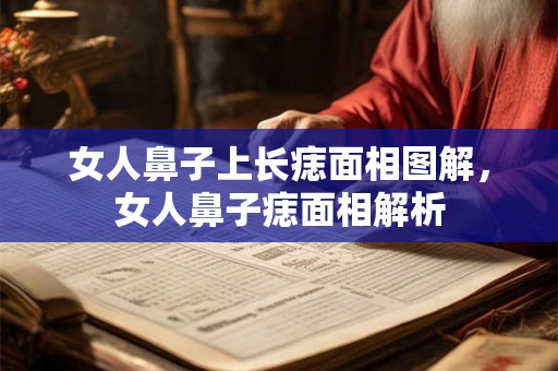 女人鼻子上长痣面相图解，女人鼻子痣面相解析